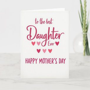 Tarjeta del Día de las Hijas Dulces