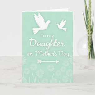 Tarjeta del Día de las Hijas Menta