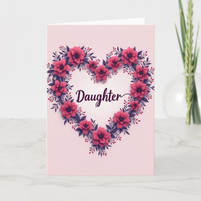 Tarjeta del Día de las Hijas Queridas (Anverso)