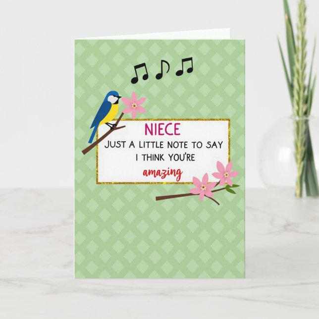 Tarjeta del Día de las Lovely Madres Aviarias (Anverso)