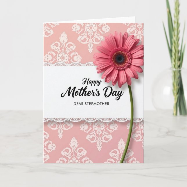 Tarjeta del Día de las Madrastras Elegantes (Anverso)
