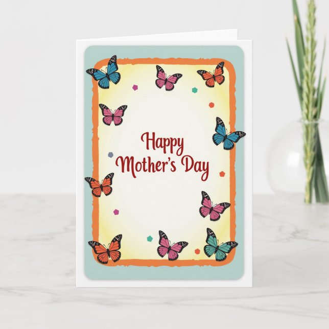 Tarjeta del Día de las Madres Aladas (Anverso)