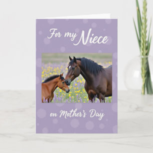 Tarjeta del Día de las Madres Amante de los Caball