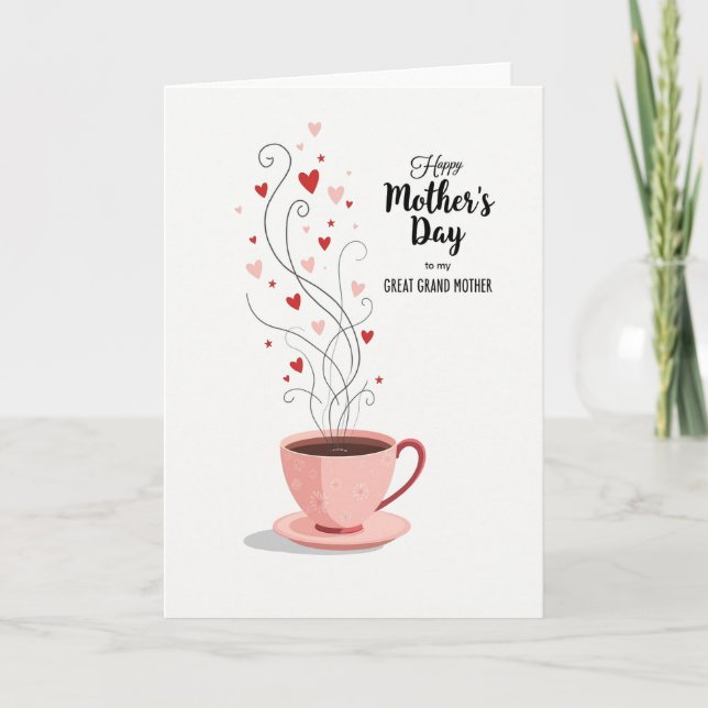 Tarjeta del Día de las Madres Amor Creciente (Anverso)