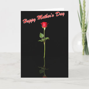Tarjeta del Día de las Madres Amor de Flor Carmesí