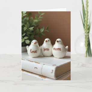 Tarjeta del Día de las Madres Aviarias