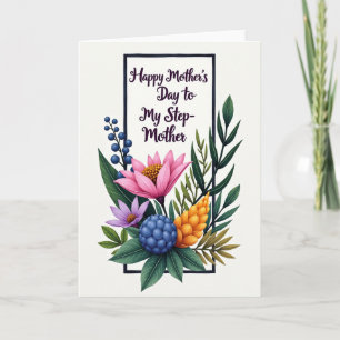 Tarjeta del Día de las Madres Botánica