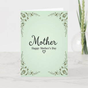 Tarjeta del Día de las Madres Botánicas
