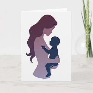 Tarjeta del Día de las Madres Ciruela