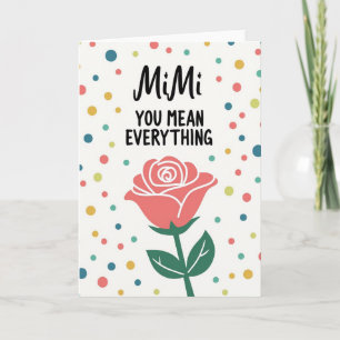 Tarjeta del Día de las Madres con Confeti de Amor