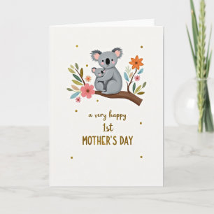 Tarjeta del Día de las Madres con Marsupiales Amor