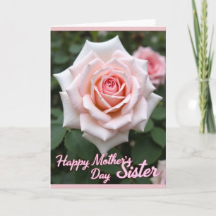 Tarjeta del Día de las Madres con Rosa Rosa Amoros