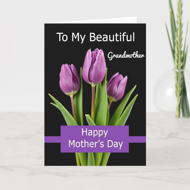 Tarjeta del Día de las Madres de las Abuelas (Anverso)