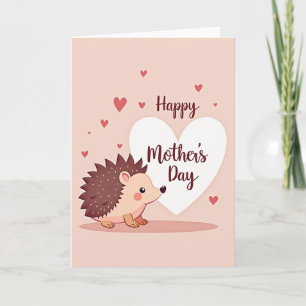 Tarjeta del Día de las Madres Encantadoras Animale