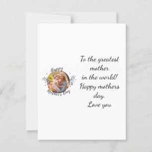 Tarjeta del día de las madres felices