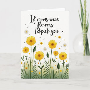 Tarjeta del Día de las Madres Flor Radiante