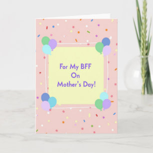 Tarjeta del Día de las Madres Floral para Amigas d