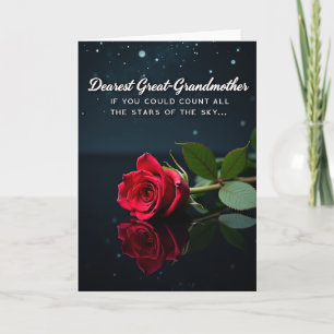 Tarjeta del Día de las Madres Galaxia Rosa Carmesí