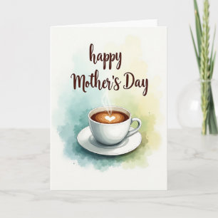 Tarjeta del Día de las Madres Heart Latte