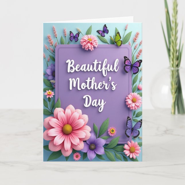 Tarjeta del Día de las Madres más Dulces (Anverso)