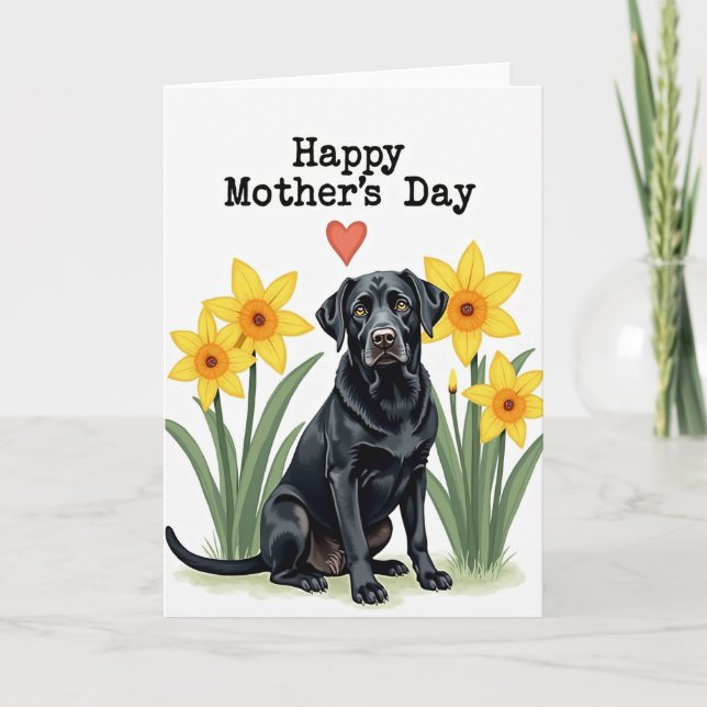 Tarjeta del Día de las Madres para Perros (Anverso)