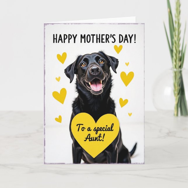 Tarjeta del Día de las Madres para Perros que Aman (Anverso)