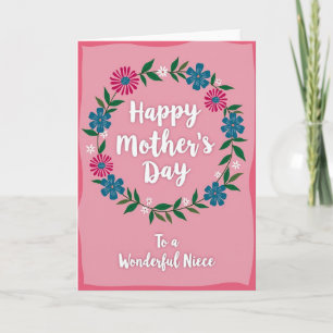 Tarjeta del Día de las Madres para sobrina