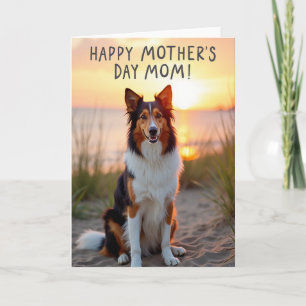 Tarjeta del Día de las Madres Perro de la Hora Dor