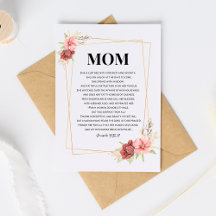 Tarjeta del Día de las Madres Religiosas Proverbio