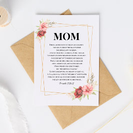 Tarjeta del Día de las Madres Religiosas Proverbio
