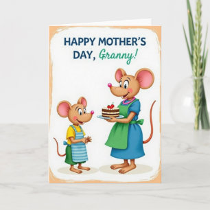 Tarjeta del Día de las Madres Roedoras