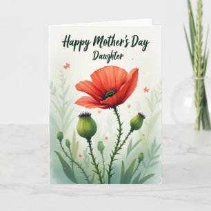 Tarjeta del Día de las Madres Semilla Esmeralda