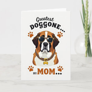 Tarjeta del Día de las Mamás Caninas Geniales