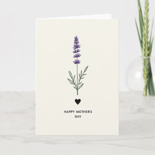 Tarjeta del Día de las Mamás con Amor en Acuarela