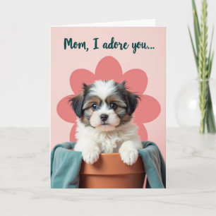 Tarjeta del Día de las Mamás de Adoración de Cacho