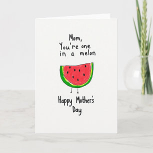 Tarjeta del Día de las Mamás de Sandía
