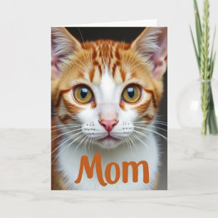 Tarjeta del Día de las Mamás Gatas Pelirrojas