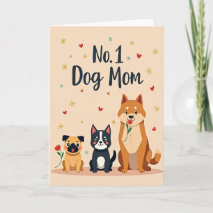 Tarjeta del Día de las Mamás Perrunas Número 1
