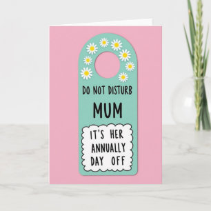 Tarjeta del Día de las Mamás Verde Menta