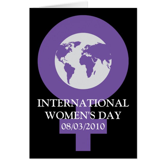 Tarjeta del día de las mujeres (Frente)