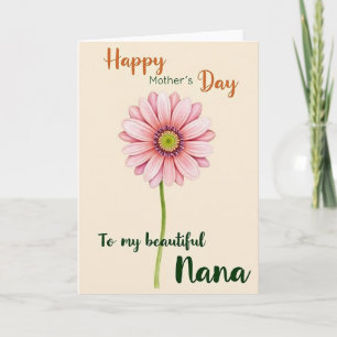 Tarjeta del Día de las Nanas Elegantes