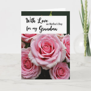 Tarjeta del Día de las Rosas Rosadas Afectuosas