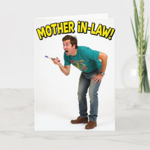 Tarjeta del Día de las Suegras Alarmadas