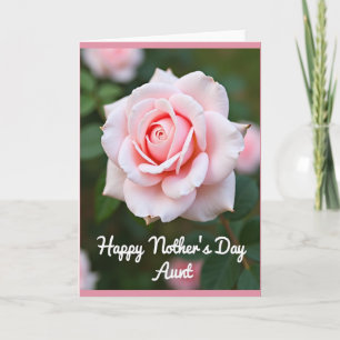 Tarjeta del Día de las Tías Elegantes Rosa