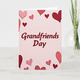 Tarjeta del Día de los Abuelos Amigos con Patrón d