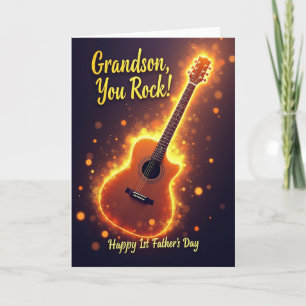 Tarjeta del Día de los Hijos de la Guitarra Brilla