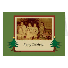 Tarjeta del día de los Navidades de moda con niños