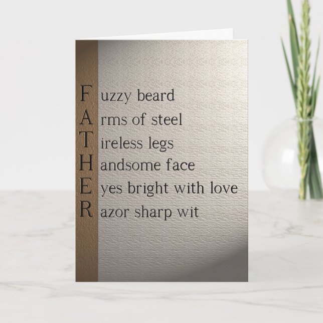 TARJETA DEL DÍA DE LOS PADRES (Anverso)