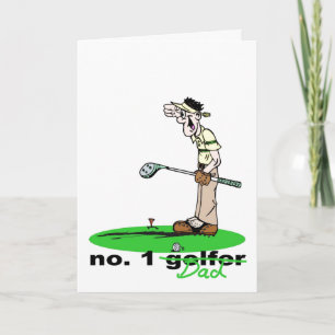 Tarjeta del Día de los Padres de Golfer Dad
