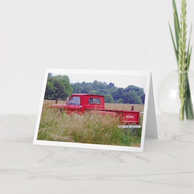 Tarjeta del Día de los Padres de la GMC Roja (Anverso)
